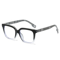 Lunettes unisexes de style rétro, monture carrée photochromique anti-lumière bleue, monture de lunettes polyvalente
