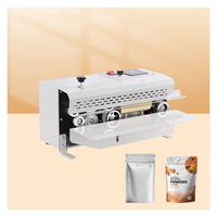 Machine de scellage semi-automatique Fr-550, mode de chauffage réglable, emballage de boissons, électrique 220v, portable