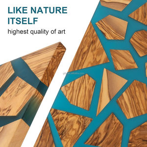 Planche à découper en bois d'olivier écologique et résine, durable et éco-responsable, 16x12 pouces - Product Image 2