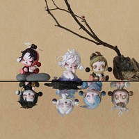Figura de Acción Coleccionable Oficial de Popmart SKULLPANDA, Serie Ink Plum Blossom, PVC, Caja Sorpresa, 12 Cajas/Set, Escala 1/72, Unisex