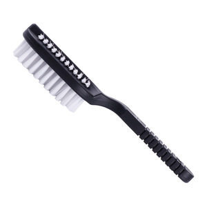 Brosse de nettoyage des ongles, poils en nylon, plastique noir, pour le soin des ongles et l'usage quotidien - Product Image 3