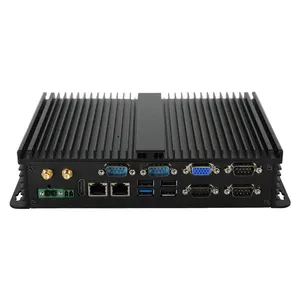 J1900 8G Desktop Computer With 2intel Lan Embedded Fanless Industrial Mini Pc Support 9usb