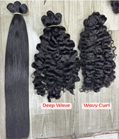 Mèches de cheveux humains bruts cambodgiens à cuticules alignées, lisses comme des baguettes