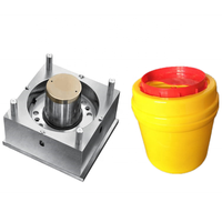 Taizhou Nouveau PP Plastique Injection 1L 2L 3L 5L 8L 10L 15L Médical Poubelle Sécurité Sharp Boîte Moule