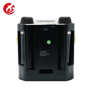 โรงงานขายส่ง OEM ลำโพงคาราโอเกะไร้สาย 5.3 พร้อมไมโครโฟนไร้สาย LED วิทยุ FM รองรับ TF/USB ใช้ได้กับโทรศัพท์มือถือ <span class=keywords><strong>ซับ</strong></span>วูฟเฟอร์สำหรับงานปาร์ตี้ - Product Image 6