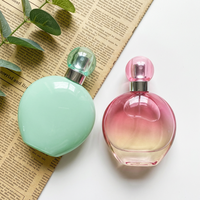 Flacon de parfum de luxe de 100 ml, design haut de gamme, rose clair, unique, personnalisable, fabriqué par Anding