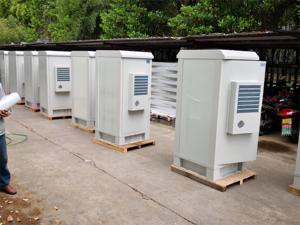 เครื่องปรับอากาศติดผนังแบบประหยัดพลังงาน IP55 ใช้สารทำความเย็น R134a สำหรับตู้โทรคมนาคมกลางแจ้ง เครื่องปรับอากาศภายนอกอาคาร - Product Image 4