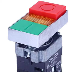Interruptor de Botón Doble XB2-BW8465 con Luz LED, Interruptores de Botón Metálicos de 22 mm, Tipo Alto <span class=keywords><strong>y</strong></span> Bajo - Product Image 1