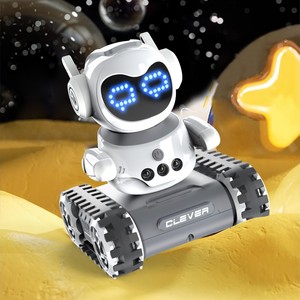 <span class=keywords><strong>Robot</strong></span> <span class=keywords><strong>Giocattolo</strong></span> <span class=keywords><strong>Telecomandato</strong></span> con Rilevamento Gesti e 16 Espressioni LED - Telaio per Pista, Luci Brillanti, Interazione Vocale per Bambini - Product Image 6