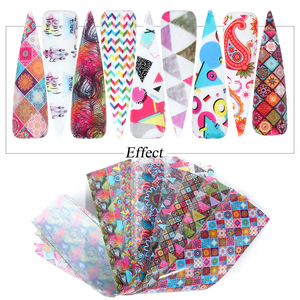 100*3.8 centimetri 10 rolls/box nuovo di halloween di natale di stile modelli di trasferimento della stagnola del chiodo del chiodo decalcomanie degli autoadesivi di natale autoadesivi di arte - Product Image 2
