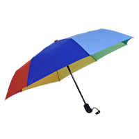 Parapluie intelligent automatique classique à 3 plis de haute qualité, tissu pongé 190T, impression logo arc-en-ciel, cadeaux d'affaires, golf