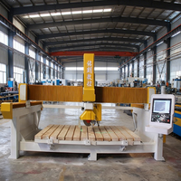 Máquina de Corte de Piedra CNC de Alta Calidad con Control PLC de 4 Ejes, Acabado Fino, Alta Precisión, Cortadora de Azulejos de Granito