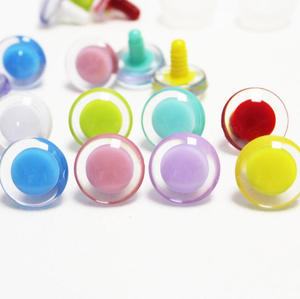 Ojos de Seguridad de Plástico Transparente con Pupilas de Colores Cristalinos para Crochet - Product Image 3