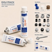 Tube en aluminium et plastique haute barrière sur mesure pour cosmétiques, avec bouchons à vis pour dentifrice, soins de la peau, crème pour les mains, tubes pliables