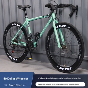 Bicicleta de Acero de Velocidad Variable y Piñón Fijo para Adultos, Hombres, Mujeres y Estudiantes, Ultraligera, con Suspensión de Resorte de Aceite, Bicicleta de Carretera de Alta Gama - Product Image 4