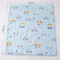 Selimut Bayi Lembut, Bernapas, dan Sejuk untuk Musim Panas, Selimut Bayi Sutra Es, Selimut Tidur Siang Balita, Isian Chinlon Poliester, Dapat Dicuci dengan Mesin