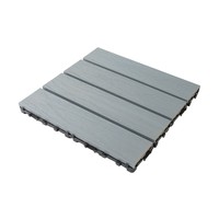 Plancher en composite bois-plastique multicouche DIY - Système d'assemblage étanche DUAL LOCK pour usage extérieur/balcon/jardin