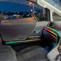 KYNCHO pour Toyota Alphard, éclairage d'ambiance de voiture, symphonie LED, éclairage intérieur automobile, 64 couleurs changeantes, éclairage intérieur automobile LED