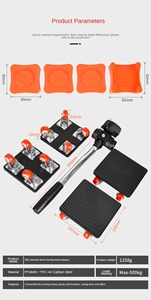 Labor-Saving Universal Wheel Furniture Mover Plastic <b>Tool</b> for Moving Beds Cabinets Weight Lifting Artifact Customized Efficient - Product Image 5
