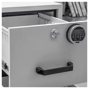 4-Drawer Office Fire-Resistant <strong>File</strong> Cabinet Metal Steel with Key Electronic Digital Lock Fireproof Safe Filing Cabinets - Product Image 6