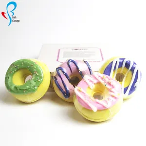 New f donut food shaped cute small round soap