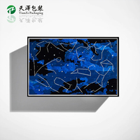 Boîte de rangement pour bijoux en bois faite à la main avec motif de constellation personnalisé, finition mate, boîte de rangement de luxe pour montres, boîte à double porte avec serrure