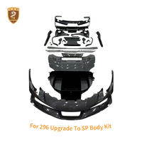 Kit carrosserie en fibre de carbone sèche, capot, pare-chocs avant, jupes latérales pour Ferrari 296 GTB GTS, style SP, pièces de mise à niveau automobile