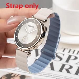 Bracelet de montre en silicone bicolore avec boucle magnétique respirante universelle 20/22 mm compatible avec les montres Samsung et Huawei - Product Image 1
