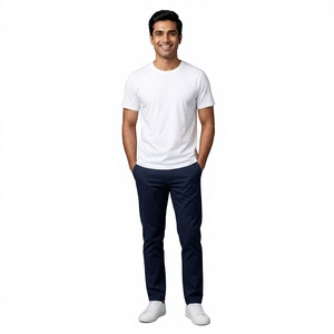 Camiseta de Manga Corta de Algodón Personalizada OEM con Logotipo Estampado, Camiseta Interior Holgada, Estilo Juvenil, Camiseta para Hombre - Product Image 1