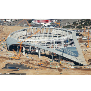 Nodos de marco de espacio a prueba de corrosión Arena de marco de espacio curvo diseñado por <span class=keywords><strong>BIM</strong></span> - Product Image 3