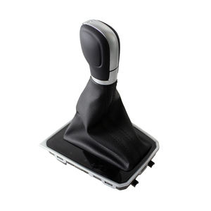 Poignée de changement de vitesse <span class=keywords><strong>automatique</strong></span> pour <span class=keywords><strong>voiture</strong></span>, vente chaude en usine, avec housse en cuir pour VW Passat B8, accessoires intérieurs automobiles - Product Image 2