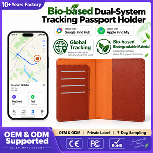 ซองใส่พาสปอร์ตอัจฉริยะ ระบบคู่ รองรับ Apple Find My และ Google Find Hub ผลิตจากวัสดุชีวภาพ ย่อยสลายได้ทางชีวภาพ รับผลิ<span class=keywords><strong>ต</strong></span>แบบ OEM ODM - Product Image 1