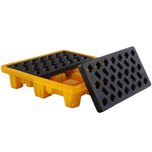 4 trống dầu nhỏ giọt khay thứ cấp ngăn chặn khay 4 trống tràn Pallet IBC tràn ngăn chặn Pallet - Product Image 1