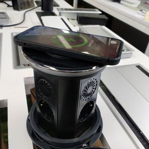 EU Ổ cắm điện không thấm nước Wifi ứng dụng điều khiển thông minh cơ giới Led Loa nhà bếp Tabletop Pop Up ổ cắm với sạc không dây - Product Image 6