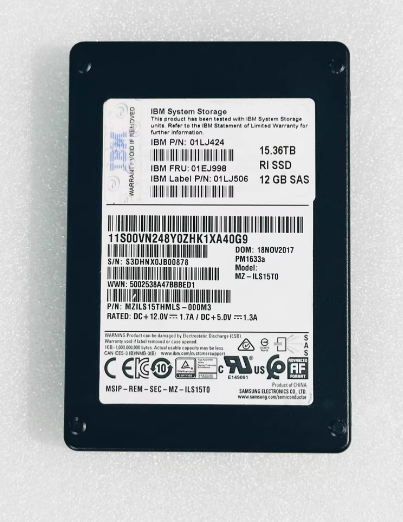 PM1633A 01LJ424 01EJ998 IBM STOREWIZE 15.36TB SAS 12G SSD Hard Disk