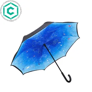 High quality inverted umbrella reverse umbrella supplier popular backpack umbrella