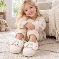 Pantoufles douillettes et chaudes en peluche unisexes pour l'hiver, intérieur/extérieur, semelle épaisse, fabricant OEM ODM, vente en gros