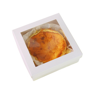 Tùy chỉnh giấy trắng nghệ thuật Kraft tông Snack hộp rõ ràng cửa sổ nhựa cho bánh donut Pastry sushi với dập nổi các tính năng - Product Image 1