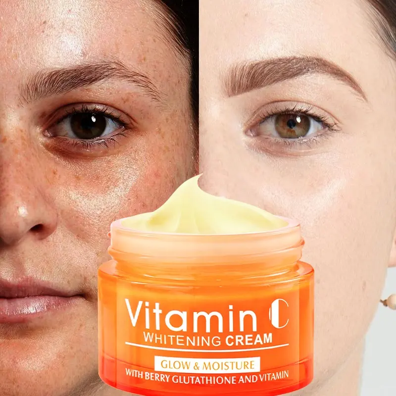 Disaar Private Label Bio Glowing Feuchtigkeit creme Creme Gesicht Anti Aging Aufhellende Aufhellung Vitamin C Gesichts creme