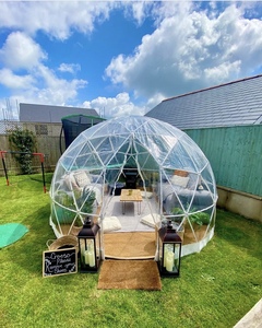 Sang Trọng 12ft 3.6M Ngoài Trời Trong Suốt Vườn Khách Sạn Glamping Igloo <span class=keywords><strong>Dome</strong></span> Lều Cho Gia Đình Hoạt Động - Product Image 3