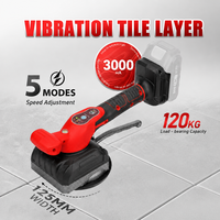 Vibrateur de carrelage électrique portable sans fil à batterie au lithium avec ventouse en céramique pour pose universelle de carreaux