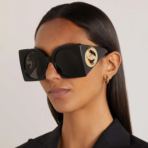 2024 Punk Oversized Square Colorful Women Sunglasses Fashion Vintage Rectangle Sun <strong>Glasses</strong> Green Gradient Trendy Shades Female - Product Image 1