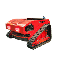Tondeuse à gazon Mini robot Tondeuse à gazon électrique sur chenilles Télécommande Tondeuse à gazon