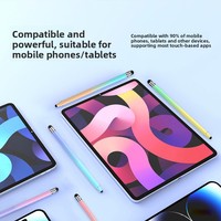 MEEPSS MPS190 Evrensel Çift Uçlu Degrade Kapasitif Stylus Kalem Metal Silikon Kumaş Uçları iPad Akıllı Telefonlar Android için