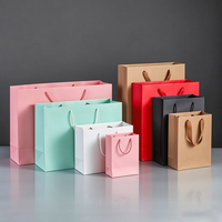 Sacs cadeaux en papier de luxe personnalisés, sacs shopping en papier écologiques, emballage avec ruban, poignée en ruban, style classique