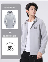 Veste légère unisexe anti-UV UPF50+ écologique pour le printemps, coupe-vent imperméable à capuche pour l'extérieur, personnalisable avec logo