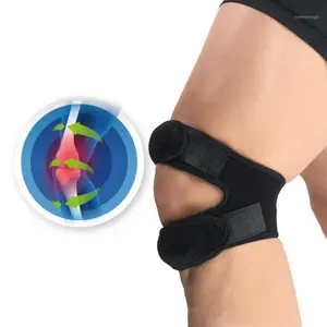 Fascia di supporto per ginocchio traspirante ginocchiera manica aperta Patella