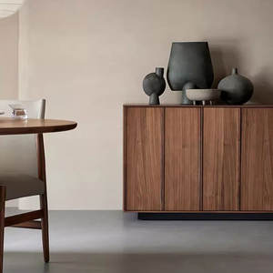 ホーム家具卸売大型モダン天然木ビュッフェとコンソールテーブルドアと引き出し付き - Product Image 6