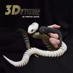 Giocattoli di serpenti e vipere stampati in 3D personalizzati OEM all'ingrosso, modelli di <span class=keywords><strong>animali</strong></span> luminosi di tendenza, <span class=keywords><strong>animali</strong></span> in plastica, dinosauri - Categoria Prodotti - Product Image 2