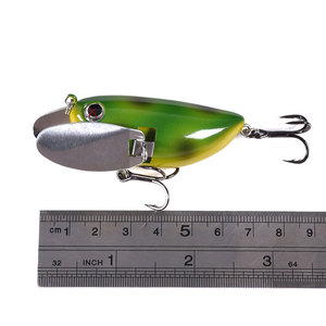 Esca per cicala di nuovo stile cucchiai doppi 6cm-12. 5g-6 # esca artificiale per la pesca dura in plastica e metallo - Product Image 2